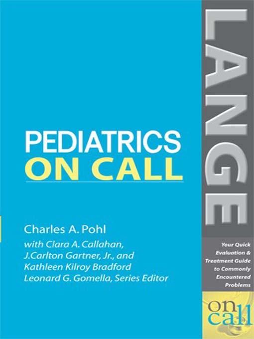 Cover image for Pediatrics on Call